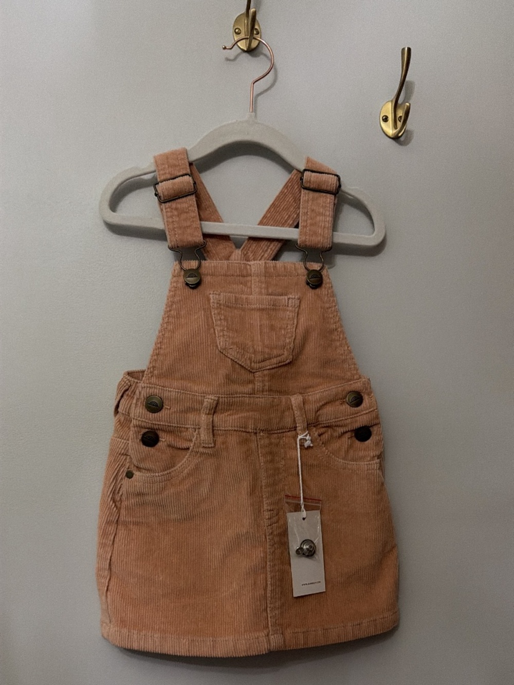 Jamie Kay Corduroy Overall Dress